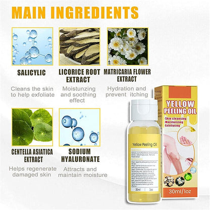 زيت التقشير الأصفر بحمض الفاكهة لتجديد البشرة | Fruit Acid Peeling Oil 30ml