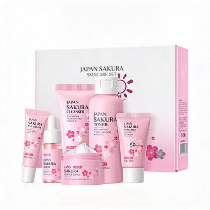Sakura Royal Skincare Set | بوكس العناية بالبشرة المتكامل 6 قطع